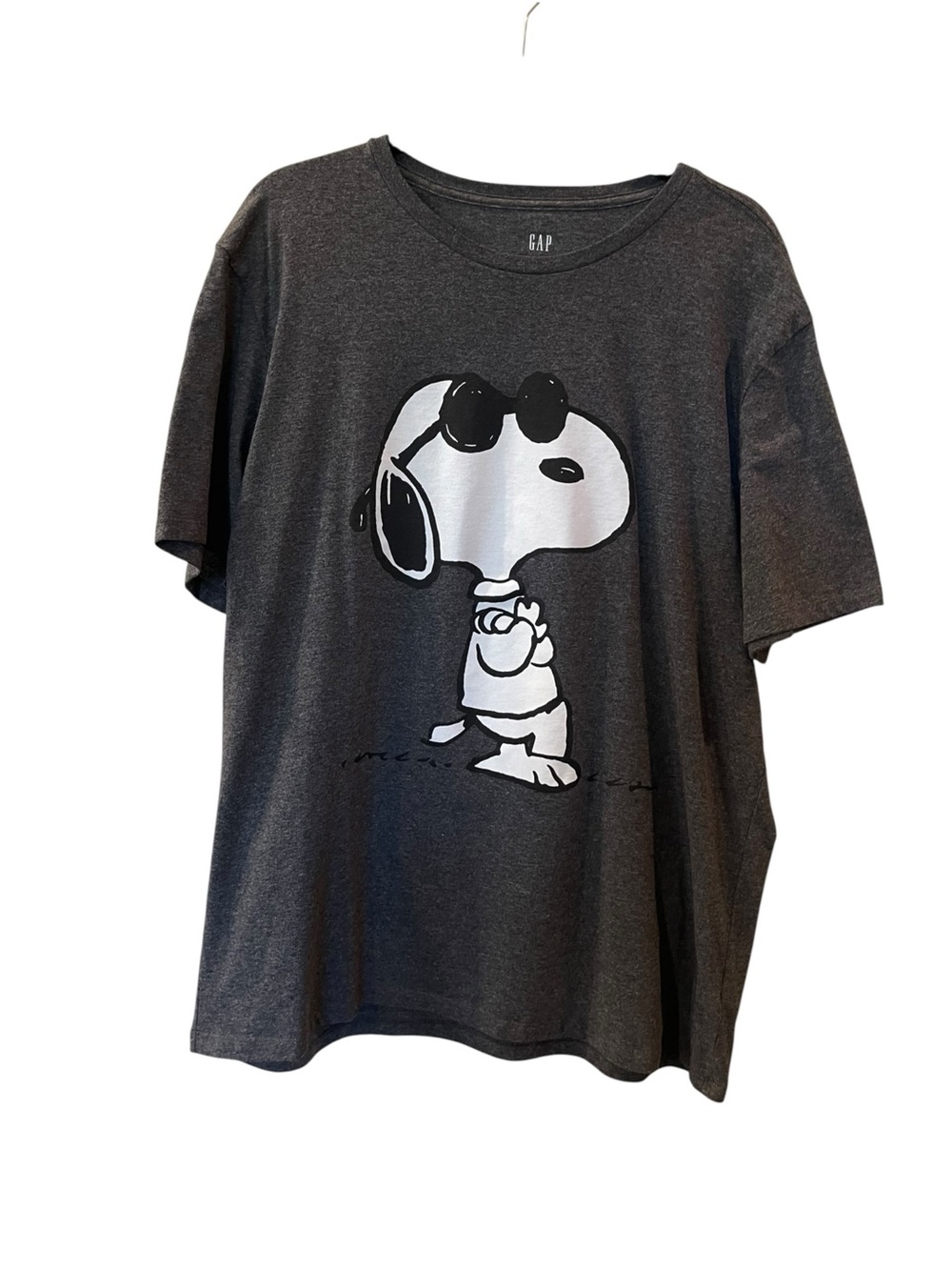 Gap Peanuts Men’s Snoopy T-Shirt Short Sleeve Gray Size: XL